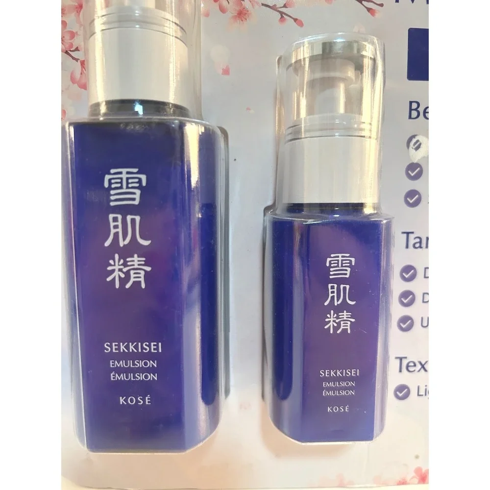 Kose Sekkisei Emulsion Glow Moisturizer Duo Set 2pc New!